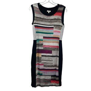 WESTON Womens Bodycon Sheath Dress Sleeveless Colorful Size Medium New